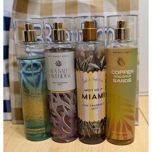 Bath & Body Works Summer Seasonal FFM Collection Bundle of 4 Mists